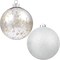 Christmas Ball Ornaments Silver Giant Shatterproof Christmas OrnamentsMercury Ball Christmas Tree Ornaments for Holiday Party(Silver, 6.0" (2pcs))